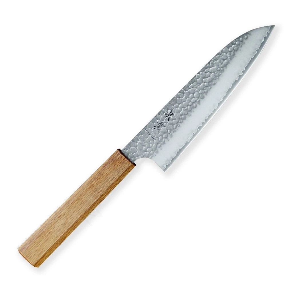 foto N�� Santoku 170 mm Kanetsugu SHIUN VG-2 3 layers, japanese OAK